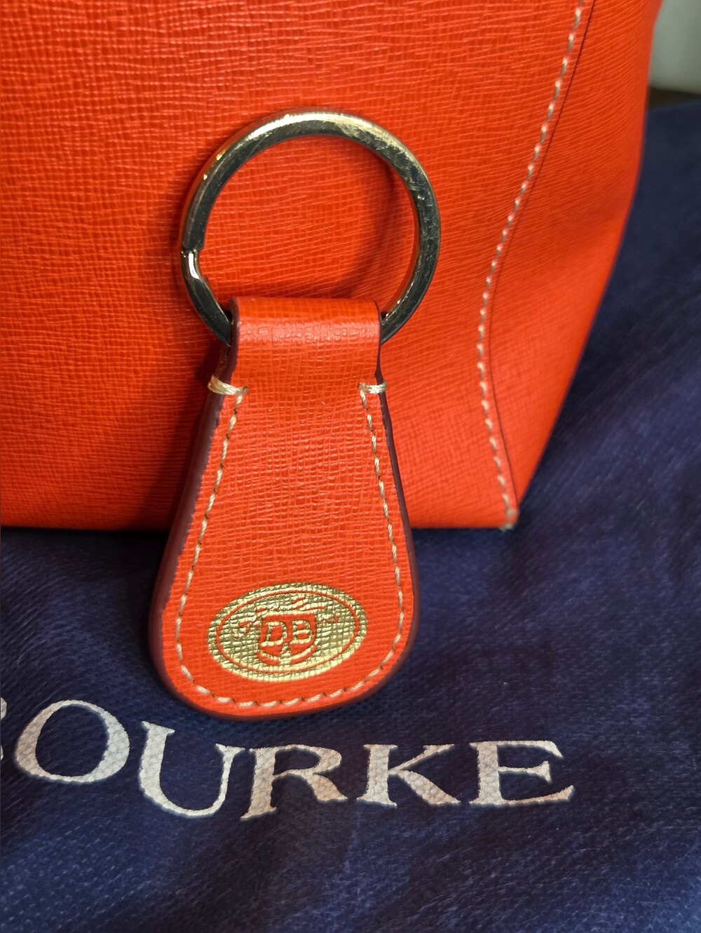 Dooney & Bourke Saffiano Leather Ashby Tote 3-Piece Set + Dust Bag Geranium - Picture 14 of 15